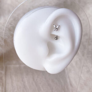 Mariposa Piercing de Titanio Rook