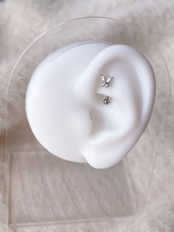 Mariposa Piercing de Titanio Rook
